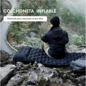 Colchoneta Inflable para Campamento sin bomba de Aire