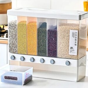 Dispensador De Menestras Arroz Cereal Con 6 Divisiones