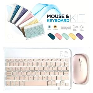 Kit Teclado Mouse Inalámbrico Para Celular Laptop Tablet Pc