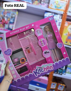 79e516cc-33b3-45a4-8ea7-fa4a6a903af3 Barbie y cocina de 2 cuerpos