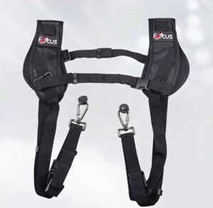 Arnés de hombro ajustable para doble cámara DSLR SLR