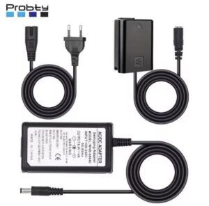 Batería simulada de NP-FW50 con adaptador de corriente CA, kit de acoplador CC para Sony