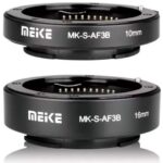 Anillos de extensión electrónico macro de 10 mm + 16 mm para Sony E-mount Meike MK-S-AF3B AF