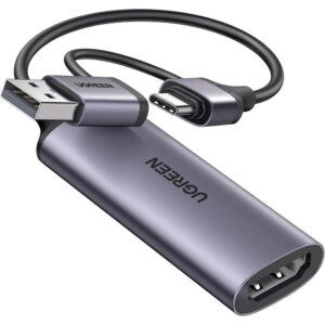 Ugreen-tarjeta de captura de vídeo 4K HDMI a USB/USB-C HDMI para PC, ordenador, cámara, transmisión